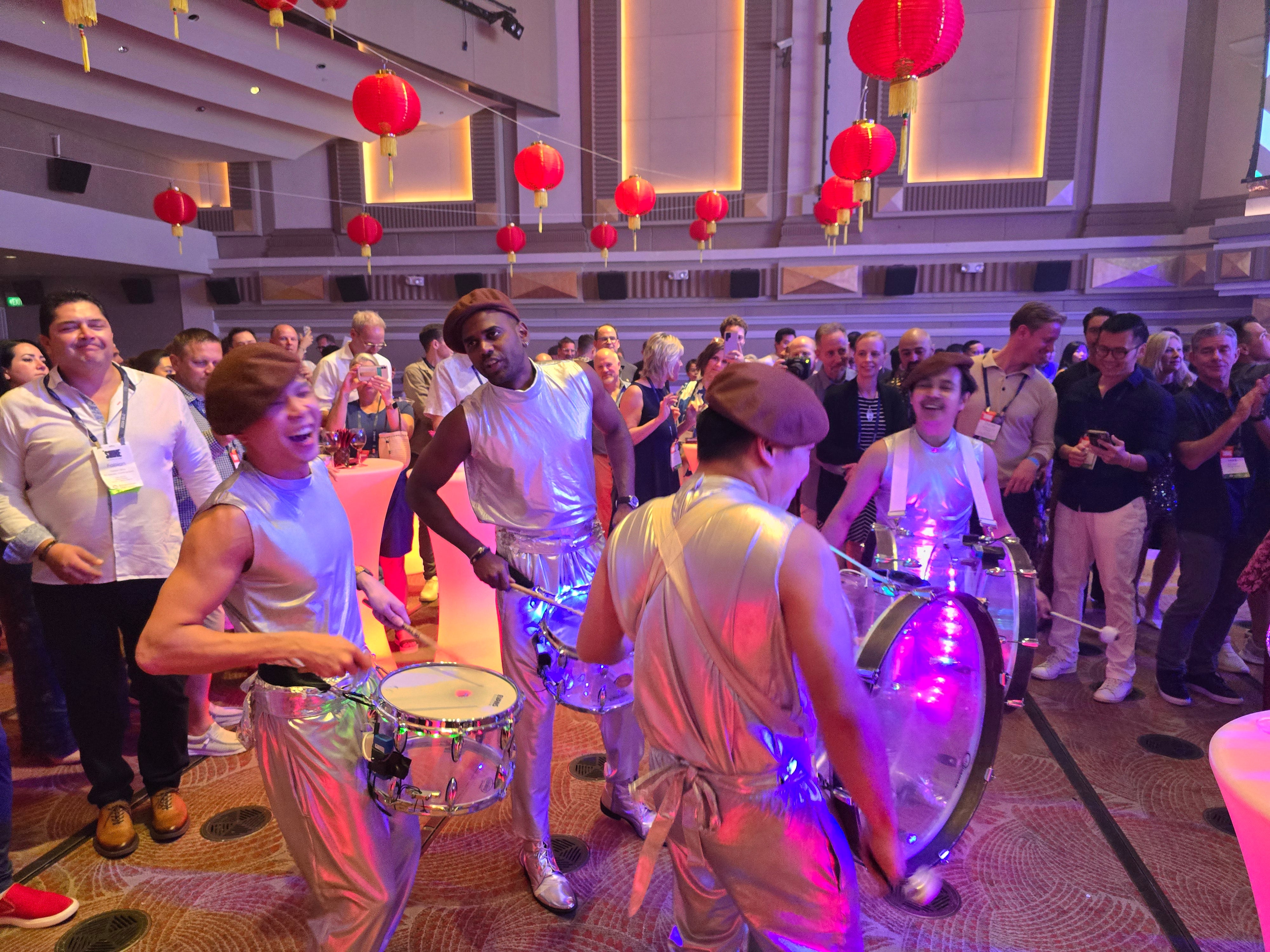 LED Drummers @ Capitol | Entertainment agency singapore - Ooffle | LED Drummers @ Capitol