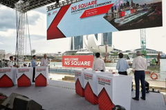 Experiential Marketing Singapore NS Square Launch 2024 @ Marina Floating Bay