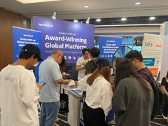Webull Booth @ CGS Conference | Events agency singapore - Ooffle