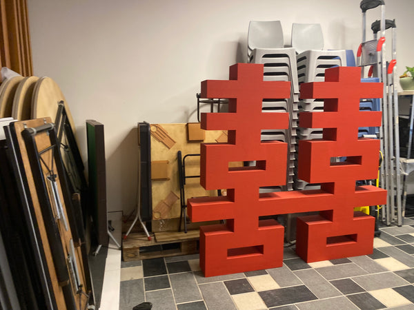 Extra Large Double Happiness Words @ Wedding