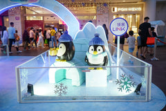 Linkreit - A Frosty Christmas Adventure Pop Up @ AMK Hub, Jurong Point, and Thomson Plaza Exhibition Booth Design