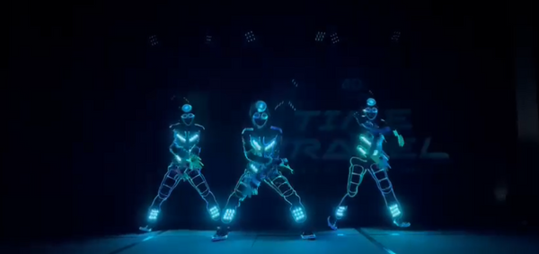 LED Tron Dancers @ Time Travel Party