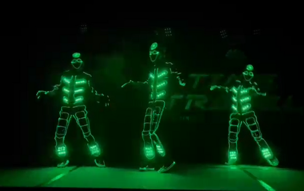 LED Tron Dancers @ Time Travel Party