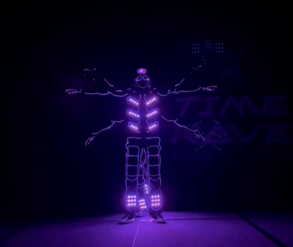 LED Tron Dancers @ Time Travel Party