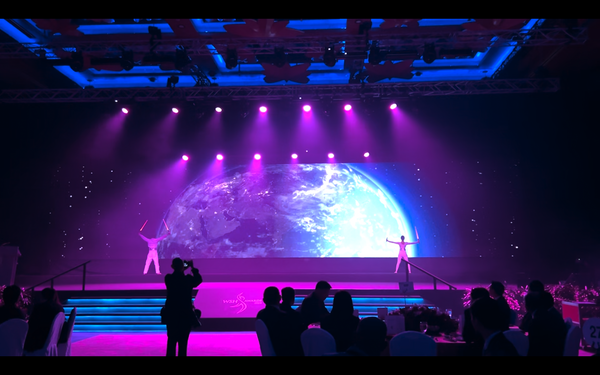 3D Mapping Interactive Dancers for WSH Awards 2023 @ Resorts World Sentosa