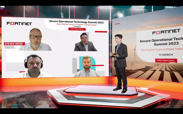Fortinet Secure Operational Technology Summit 2023 - 3D Augmented Reality Livestream | Entertainment agency singapore - Ooffle