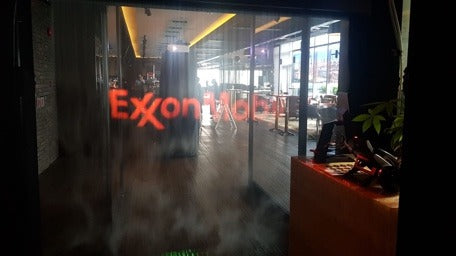 ExxonMobil Private Event Customer Appreciation Fogwall @ Marina Bay Financial Centre