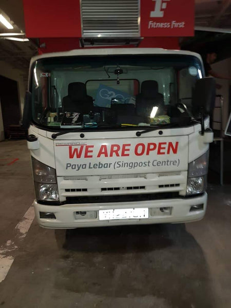 Roving Mobile Truck for Fitness First Paya Lebar Opening @ 3 locations