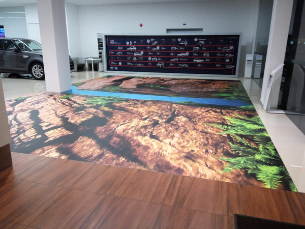 Land Rover Trickeye Floor Mural @ Leng Kee Showroom