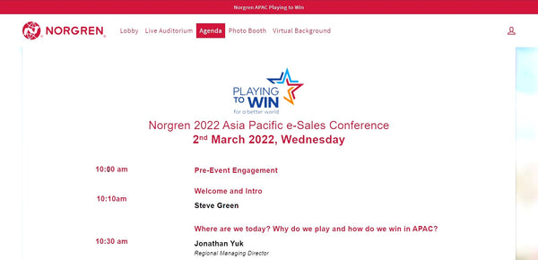 Norgren Playing To Win 2022 Asia Pacific e-Sales Conference