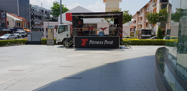 Roving Mobile Truck for Fitness First Paya Lebar Opening @ 3 locations