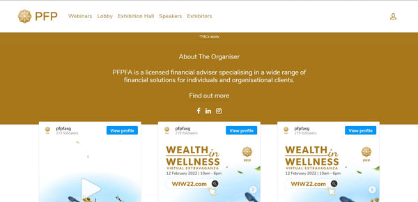 PFPFA Wealth in Wellness Virtual Extravaganza