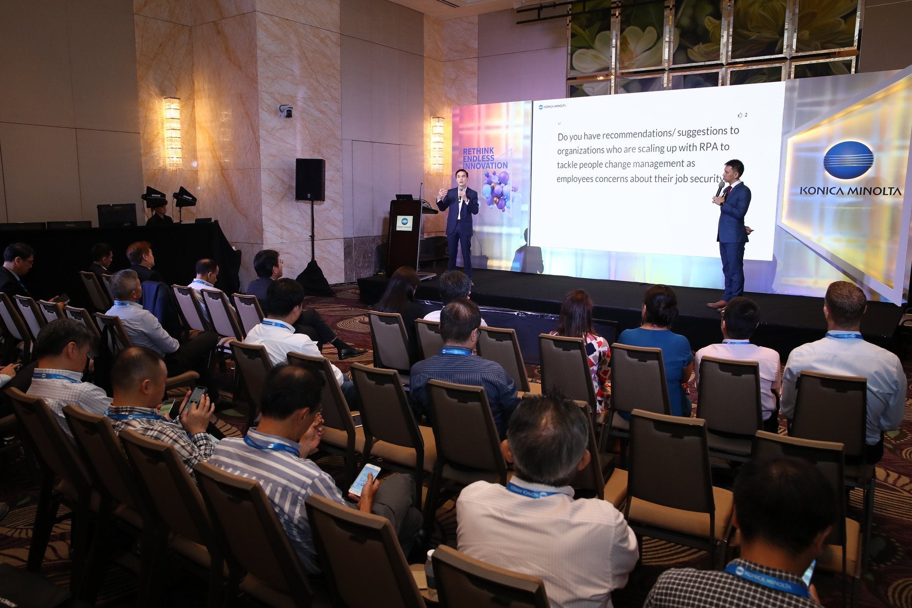 Konica Minolta KM Connect Conference 2019 @ Westin Singapore Exhibition Booth Design | exhibition booth | Ooffle | Konica Minolta KM Connect Conference 2019 @ Westin Singapore