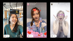AR Insta Filter Interaction by interactive digital agency Singapore