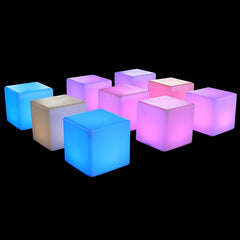 LED Multi Color Cube Chair | AV rental Singapore | Ooffle