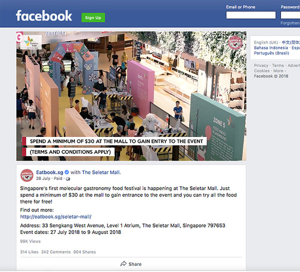 Seletar Mall's Molecular Gastronomy Food Festival 2018 @ The Seletar Mall