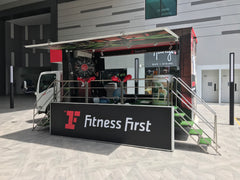 Experiential Marketing Singapore Roving Mobile Truck for Fitness First Paya Lebar Opening @ 3 locations