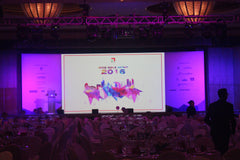 3d projection mapping Singapore ICCS Gala Dinner @ Ritz Carlton