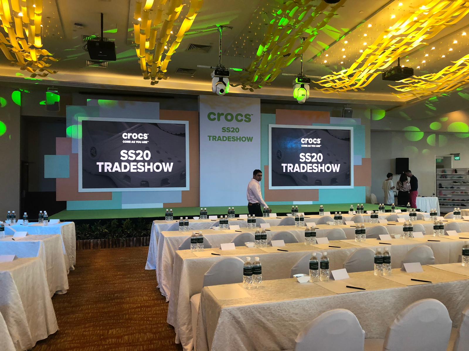 Crocs SS20 Tradeshow @ Shangri-la Sentosa Exhibition Booth Design | Ooffle | Crocs SS20 Tradeshow @ Shangri-la Sentosa