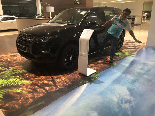 Land Rover Trickeye Floor Mural @ Leng Kee Showroom