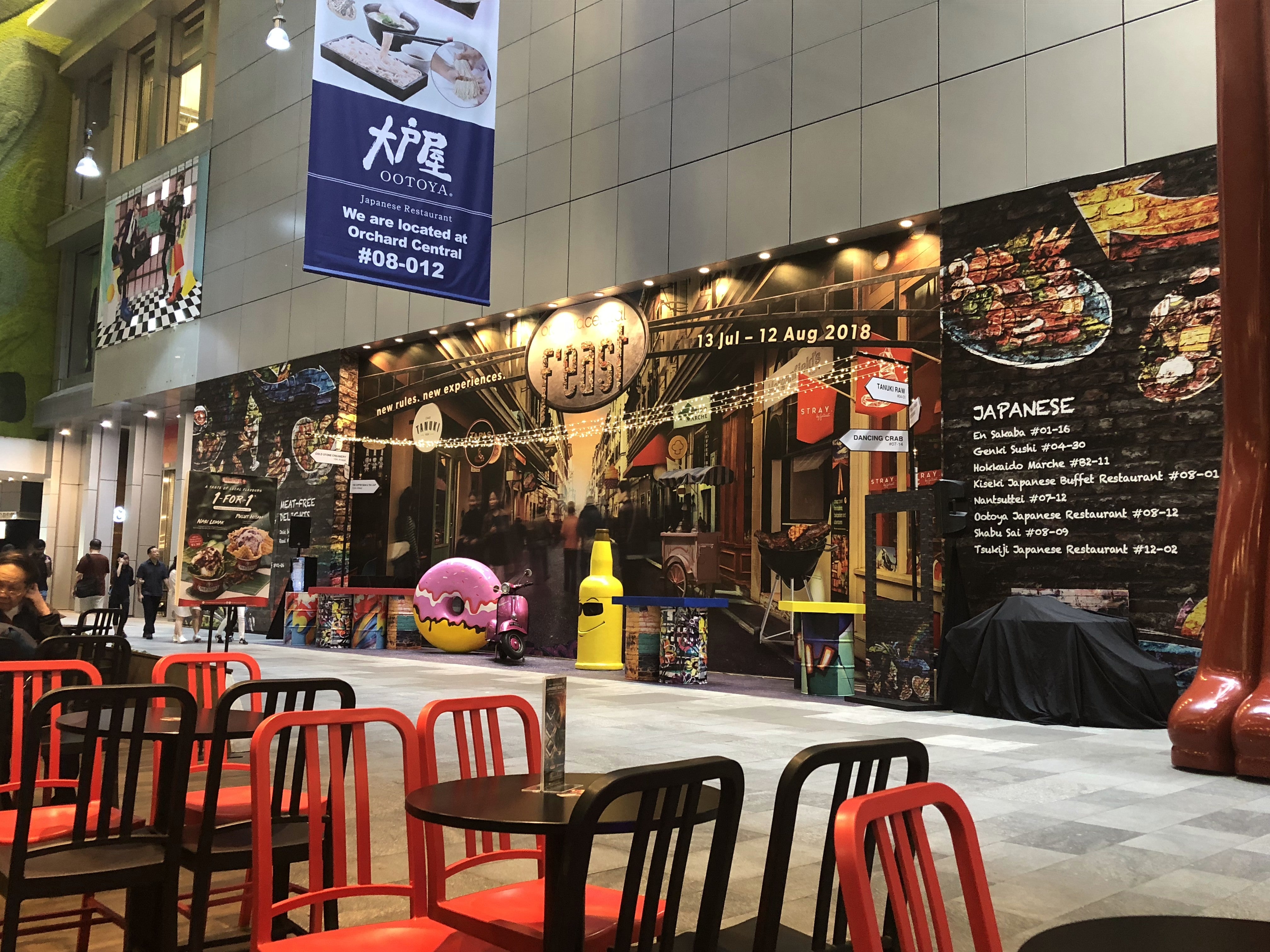 Orchard Central Food Festival 2018 Feast @ OC Exhibition Booth Design | Ooffle | Orchard Central Food Festival 2018 Feast @ OC