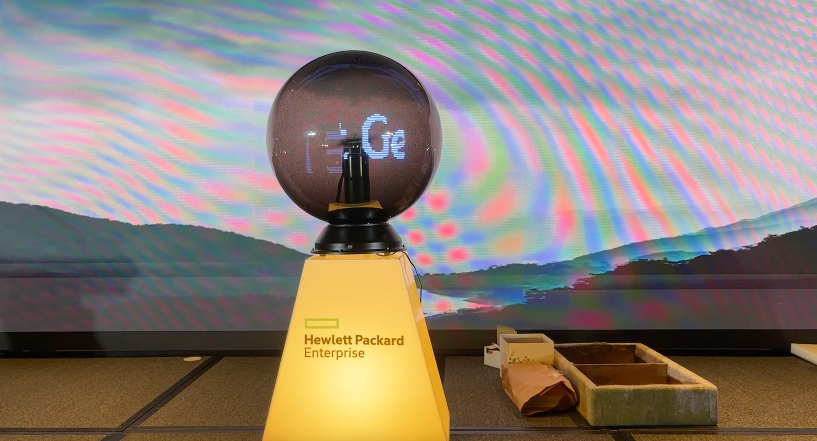 HP ENTERPRISE LAUNCH BALL MECHANISM @ PARKROYAL MARINA BAY | HP ENTERPRISE LAUNCH BALL MECHANISM @ PARKROYAL MARINA BAY