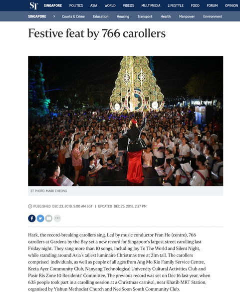 Gardens by the Bay Christmas 2018