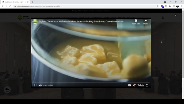 Olam Cocoa Webinar-Powered by Interactive Website