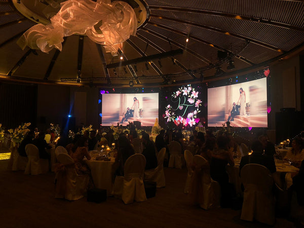 Prestigious Wedding Immersive 3D Mapping Luxury @ Capella, Singapore