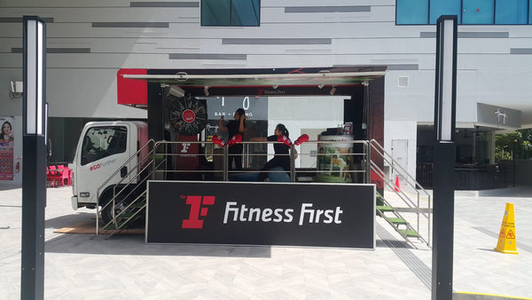Roving Mobile Truck for Fitness First Paya Lebar Opening @ 3 locations