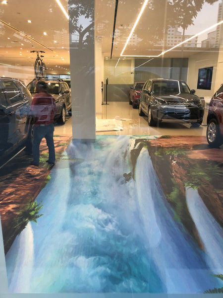 Land Rover Trickeye Floor Mural @ Leng Kee Showroom