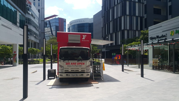 Roving Mobile Truck for Fitness First Paya Lebar Opening @ 3 locations