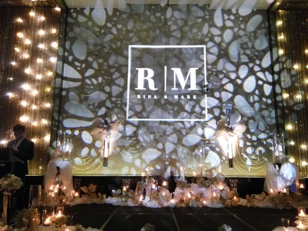 Artistic Gobo Projection for Wedding @ W Hotel