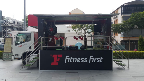 Roving Mobile Truck for Fitness First Paya Lebar Opening @ 3 locations