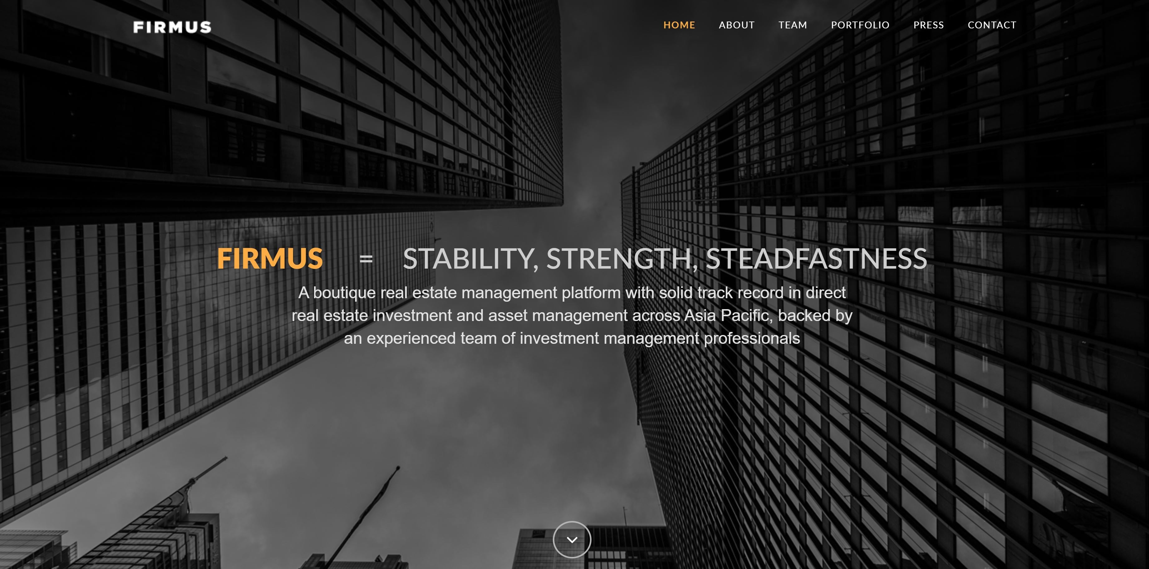 Firmus Capital Landing Microsite Web Design | Firmus Capital Landing Microsite Web Design