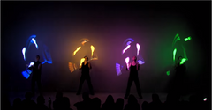 3D Projection Mapping Jugglers