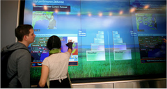 Gesture / Touch Interactive LED Wall or TV Panels Exhibition Booth Design