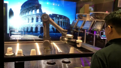 Automatic Robot Barista Coffee Machine | AV rental Singapore | Ooffle