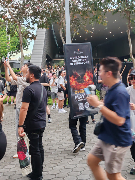 Human Billboard Marketing Activation for Vincenzo Capuano @ One Raffles Place & Stadium