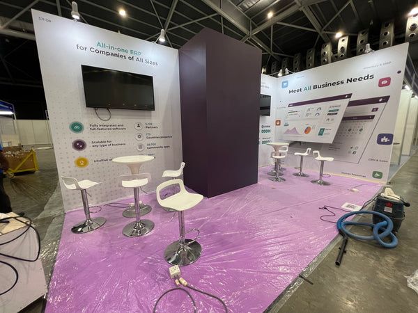 Odoo Booth Setup @ Asia Tech Expo