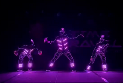 LED Tron Dancers @ Time Travel Party