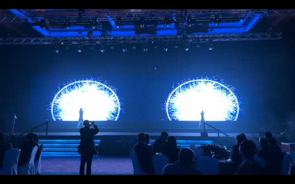 3D Mapping Interactive Dancers for WSH Awards 2023 @ Resorts World Sentosa