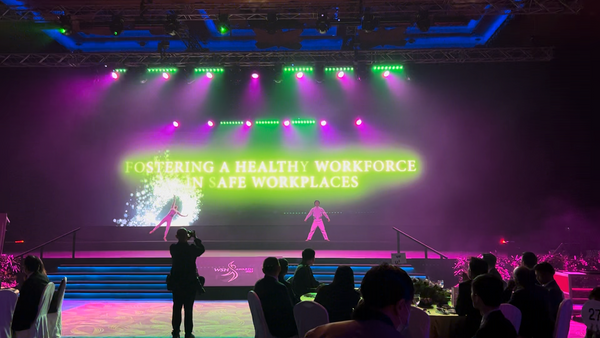 3D Mapping Interactive Dancers for WSH Awards 2023 @ Resorts World Sentosa