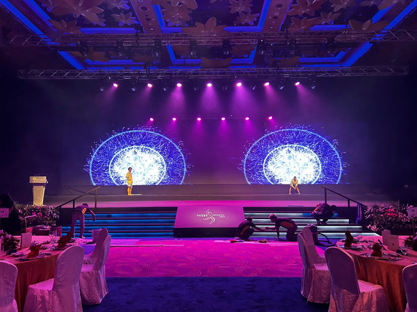 3D Mapping Interactive Dancers for WSH Awards 2023 @ Resorts World Sentosa