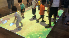Waterway Point Interactive Floor Projection Experiential Installation by interactive digital agency Singapore