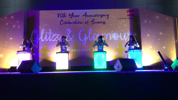 Sanmina 35th Anniversary Dinner LED Drum Performance