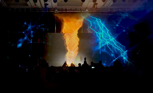Holographic 3D Projection Mapping Live Telecast Launch