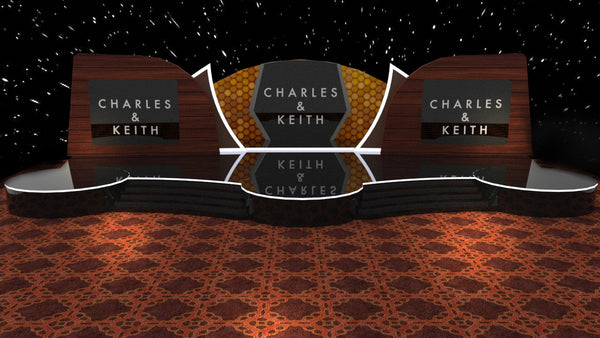 Charles and Keith 3D Backdrop Design | Charles and Keith 3D Backdrop Design