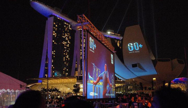 Earth Hour 2014 @ Marina Floating Bay Platform