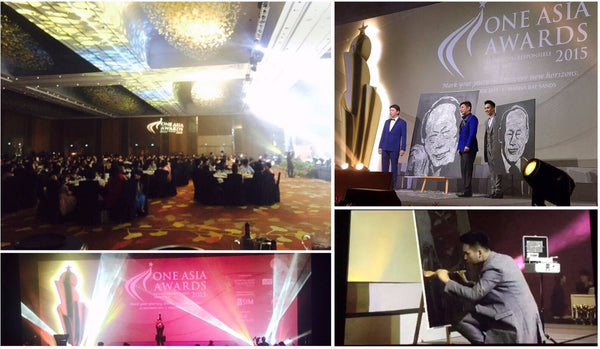 Glitter speed painting artist @ One Asia Awards | Glitter speed painting artist @ One Asia Awards